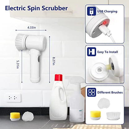 🔥 SPAZZOLA ELETTRICA MULTIFUNZIONALE SENZA FILI – PULIZIA PERFETTA, SENZA SFORZO! 🔥 ✨ La soluzione definitiva per una casa sempre brillante, senza fatica.